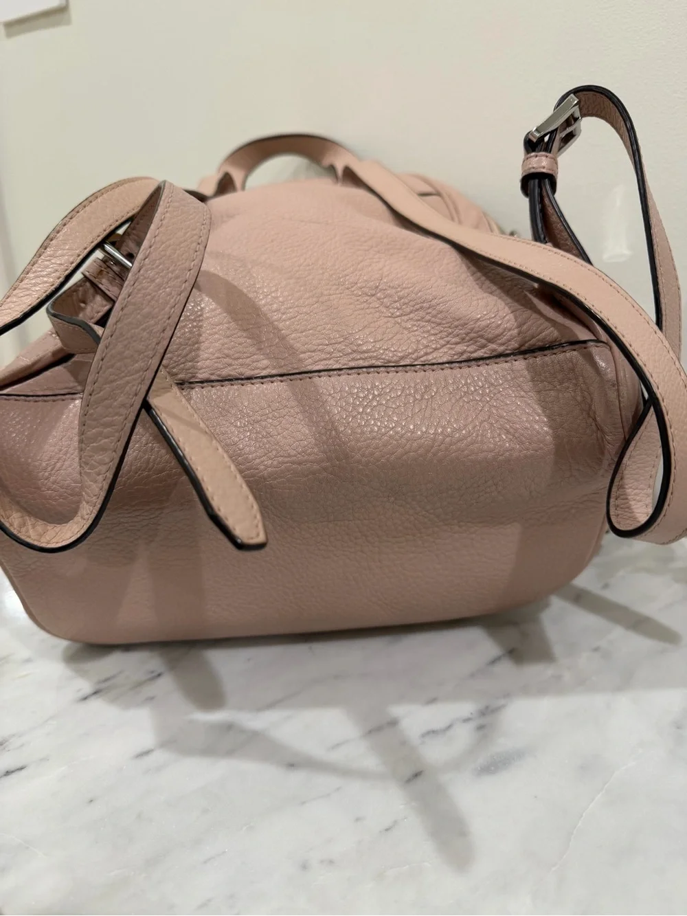 Michael Kors Blush Pink Leather Mini Backpack